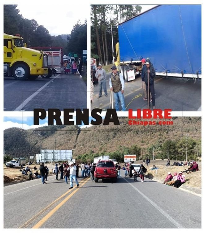 San Crist&oacute;bal incomunicada por bloqueos carreteros