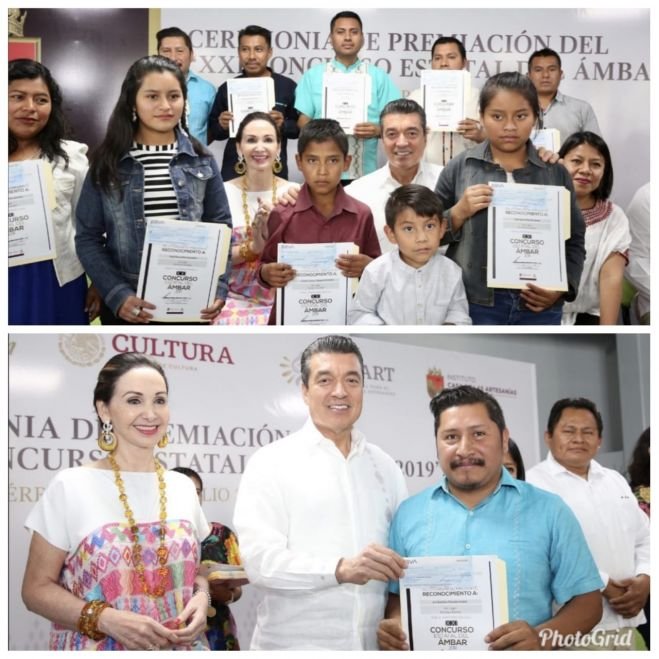 Reconoce Rutilio Escand&oacute;n a ganadores del XXI Concurso Estatal del &Aacute;mbar 2019