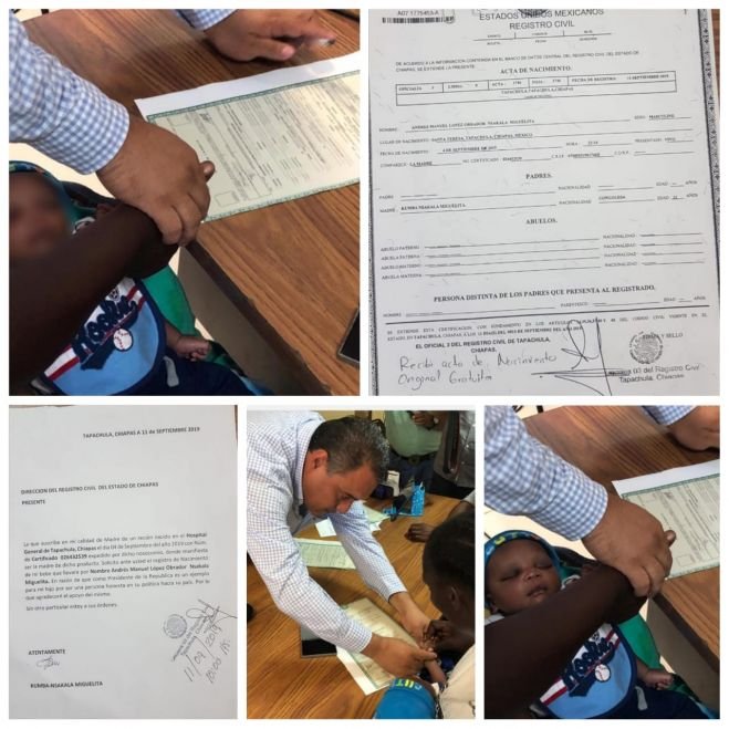 Se otorga identidad jur&iacute;dica-social a ni&ntilde;o afromexicano, nacido en Chiapas