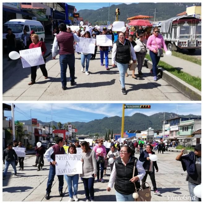 Familiares del joven secuestrado exigen a las autoridades que lo rescaten
