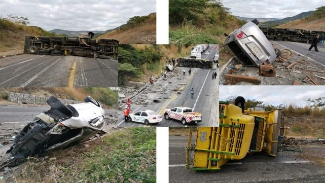 UN LESIONADO Y DAÑOS MATERIALES DEJA ACCIDENTE CARRETERO