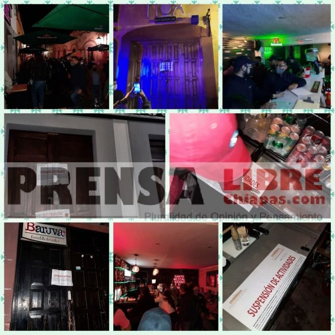 Contin&uacute;an verificaciones en San Crist&oacute;bal; suspenden m&aacute;s establecimientos por incumplir horarios y falta de documentaci&oacute;n