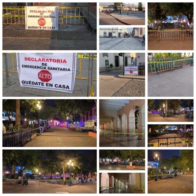 Por contingencia se cierra Parque Central y Plaza de la Paz en San Crist&oacute;bal de Las Casas