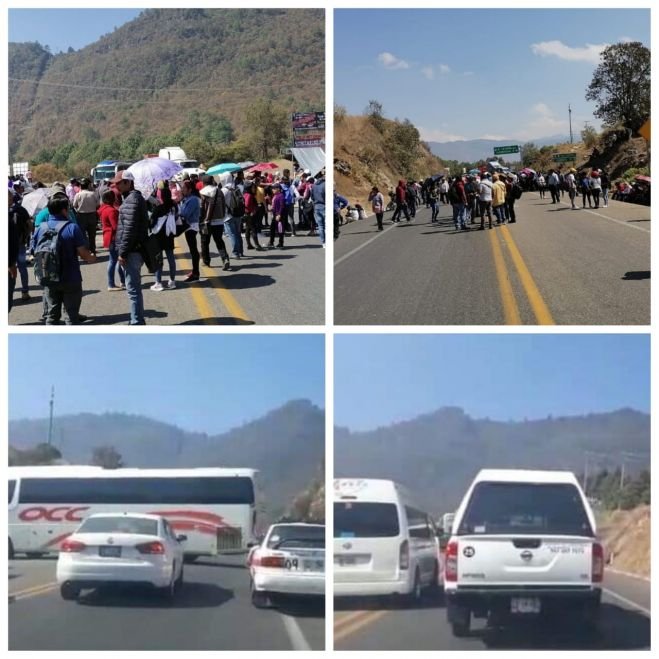 Maestros del NEI bloquean carretera de cuota San Crist&oacute;bal-Tuxtla