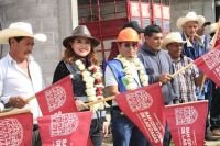 Presidenta de San Crist&oacute;bal impulsa obras y apoyos en el Ejido Pedernal