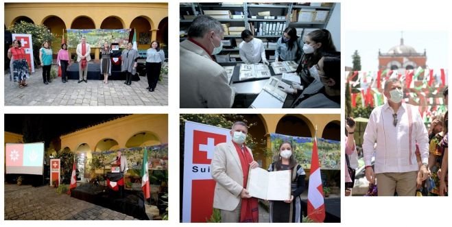 Celebra Embajador Eric Mayoraz a Gertrude Duby en San Crist&oacute;bal 