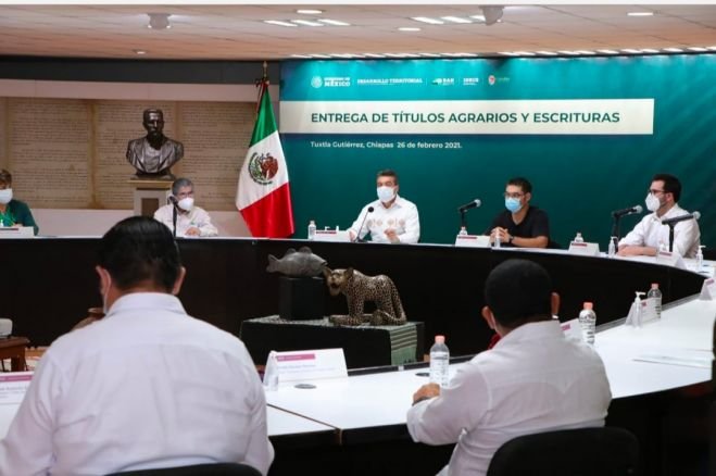 EN CHIAPAS, ENTREGAN 12 MIL TÍTULOS DE PROPIEDAD DEL REGISTRO AGRARIO NACIONAL