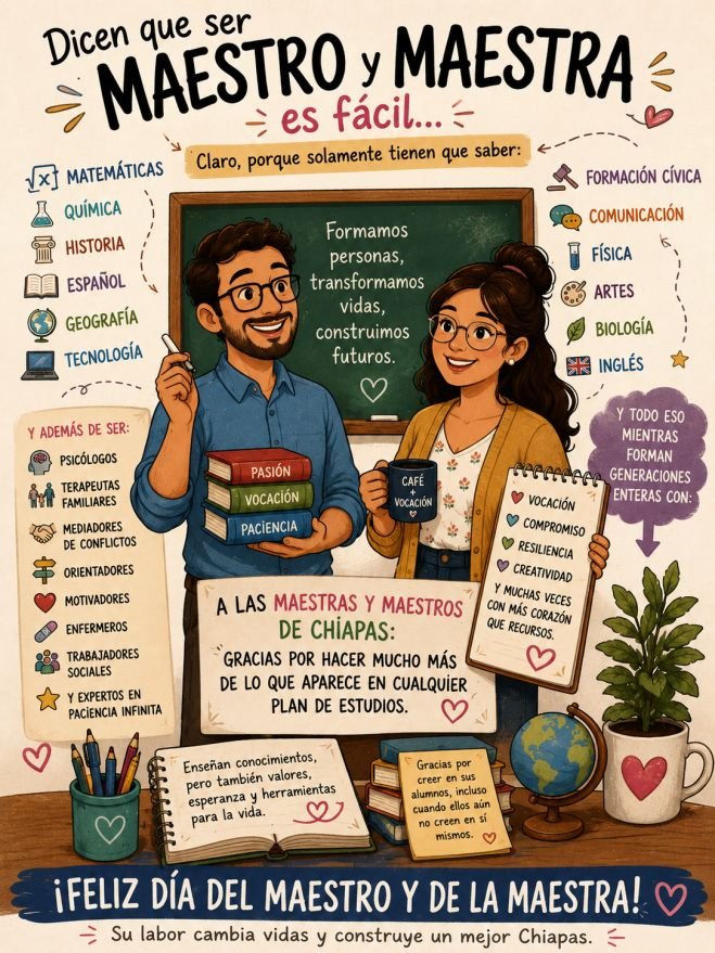 Ser maestro en Chiapas: enseñar materias… y también sostener realidades
