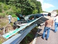 Se salen de la carretera en la cuota San Crist&oacute;bal-Tuxtla
