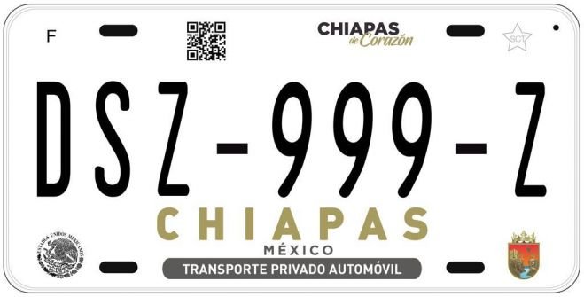 Canje de placas 2020 en Chiapas, por disposici&oacute;n federal: Secretar&iacute;a de Hacienda