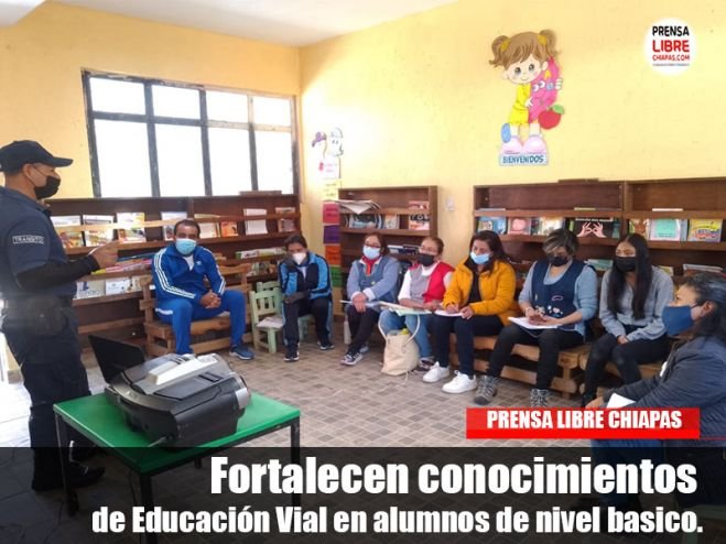 Fortalecen conocimientos de Educación Vial en alumnos de nivel basico.