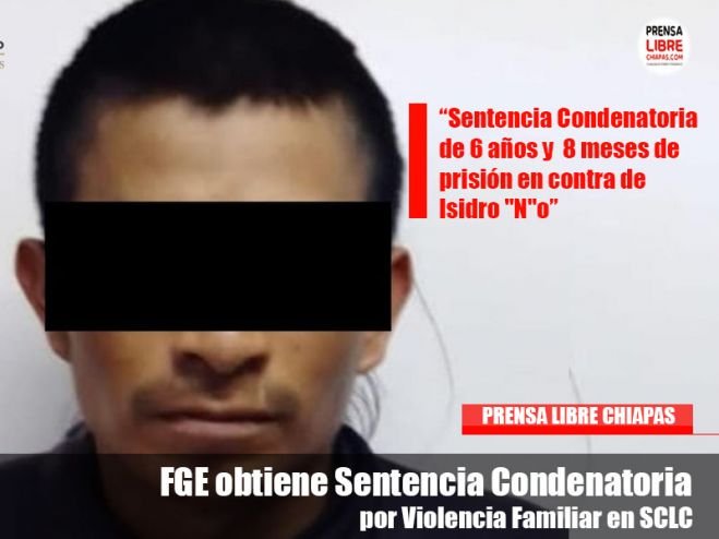 FGE obtiene Sentencia Condenatoria por Violencia Familiar en SCLC