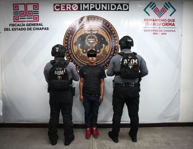 Confirma Fiscal General identificación y detención de presunto feminicida de adolescente en Tuxtla