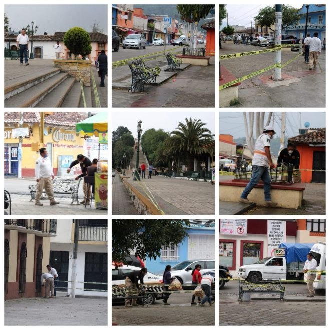 Ayuntamiento de San Crist&oacute;bal de las Casas trabaja con los comit&eacute;s vecinales para realizar cierre de parques frente a la pandemia de COVID-19