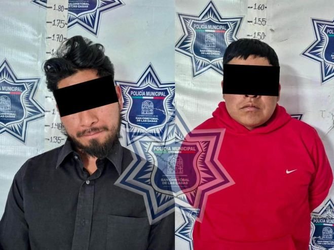 Policía Municipal asegura a dos personas por presuntas faltas administrativas en Bosques del Pedregal
