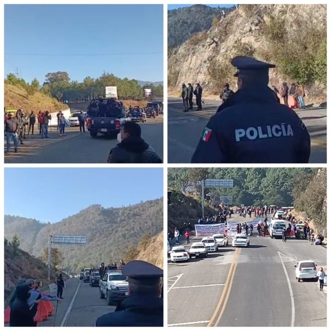Habitantes de Flores Magón bloquean kilómetro 46 y crucero San Pablo