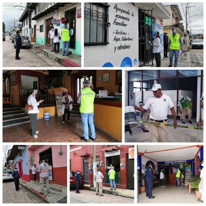 Ayuntamiento de San Cristóbal y Distrito de Salud II notifican medidas de prevención a establecimientos esenciales y no esenciales