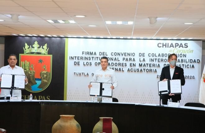 EN COLABORACIÓN, EFICIENTAMOS LA PROCURACIÓN E IMPARTICIÓN DE JUSTICIA EN CHIAPAS: RUTILIO ESCANDÓN