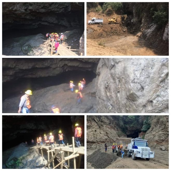 Se han extra&iacute;do m&aacute;s de 16 mil toneladas de materiales durante el desazolve del Sumidero de Santa Rosa: Obras P&uacute;blicas
