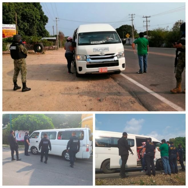 SSyPC brinda apoyo en operativo de medidas sanitarias en autotransporte