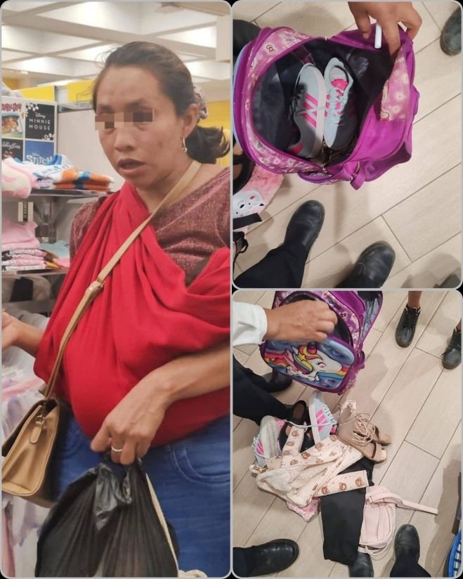 Mujer abandona a su hija tras intento de robo en tienda departamental de Ocosingo
