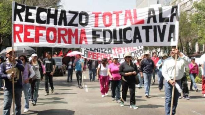 &ldquo;Va a caer, va caer, la reforma va a caer"