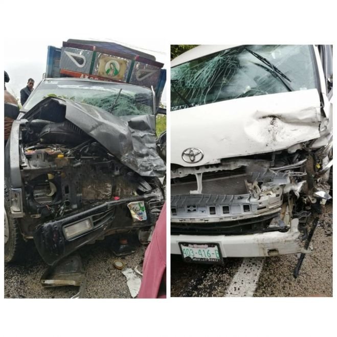 SIETE LESIONADOS DEJA FUERTE ACCIDENTE  EN ZINACANTÁN