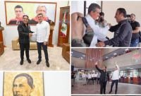 Rutilio Escand&oacute;n y Eduardo Ram&iacute;rez se re&uacute;nen en Palacio de Gobierno, para definir la transici&oacute;n