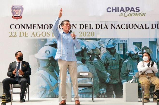 REITERAMOS NUESTRO RESPALDO A LA NOBLE LABOR DE LAS BOMBERAS Y BOMBEROS: RUTILIO ESCANDÓN