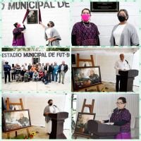 A partir de hoy Estadio de Futbol lleva el nombre de un gran impulsor del deporte: Hugo Isaac Robles Guill&eacute;n