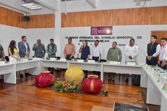 Fortalecen estrategia de seguridad para preservar la paz en San Cristóbal de Las Casas