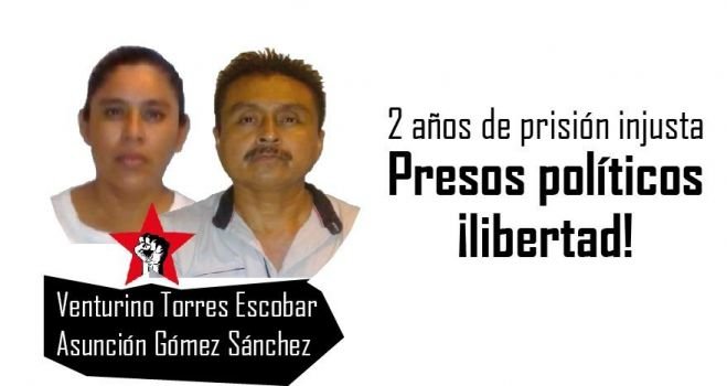 Exigen liberación de dos integrantes del FNLS presos desde hace 2 años