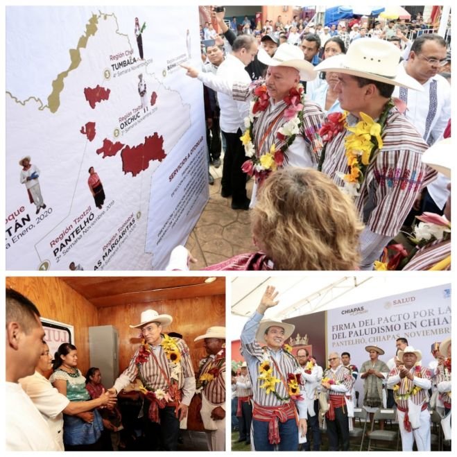 Resalta Rutilio Escand&oacute;n suma de esfuerzos para erradicar el paludismo en Chiapas