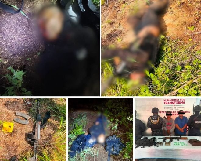 PAKALES ABATEN A DOS DELINCUENTES Y CAPTURAN A OTROS DOS EN JIQUIPILAS Y CINTALAPA