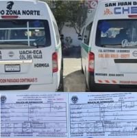 Dos unidades del transporte colectivo fueron sancionadas por presuntamente realizar carreras en el Eje Vial 1 de San Crist&oacute;bal de Las Casas, Chiapas.