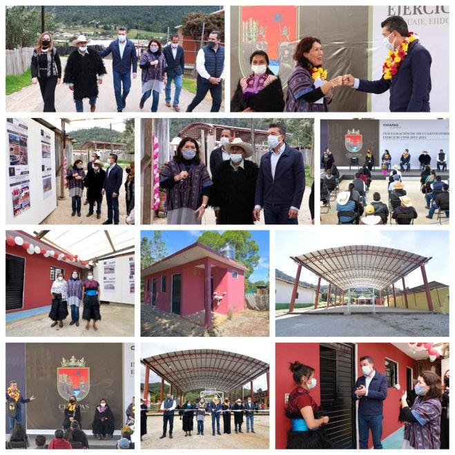Inauguran Gobernador Rutilio Escandón y Presidenta Jerónima Toledo 158 cuartos dormitorios en El Aguaje de SCLC
