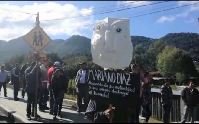 Habitantes marchan en defensa de la naturaleza en San Crist&oacute;bal