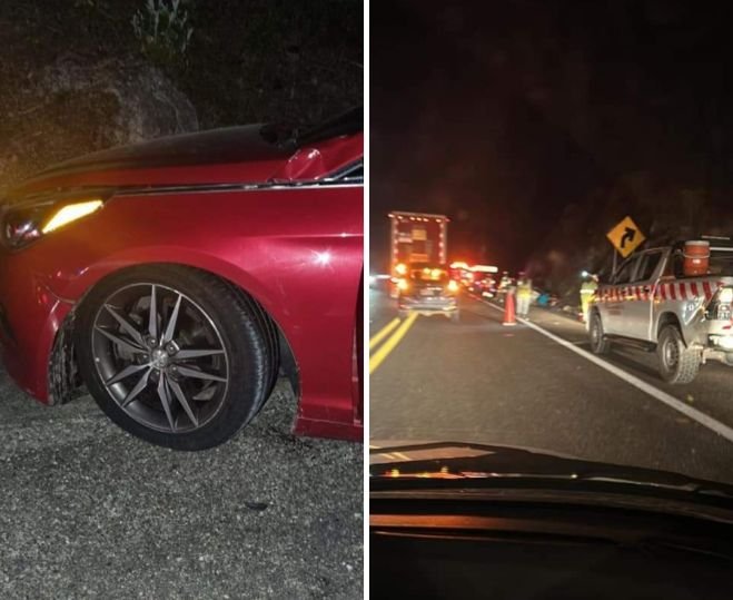 Dos lesionados deja encontronazo en la de cuota 