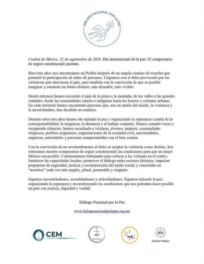 Diócesis de San Cristóbal llama a no normalizar la violencia. 