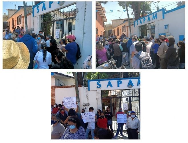 Se manifiestan en Sapam para pedir cuota preferencial