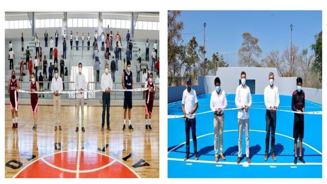INAUGURAN RECONSTRUCCI&Oacute;N INTEGRAL DE LA UNIDAD DEPORTIVA DE VILLA CORZO