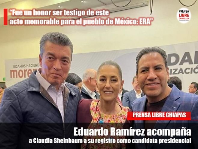 *Fue un honor ser testigo de este acto memorable para el pueblo de México: ERA.