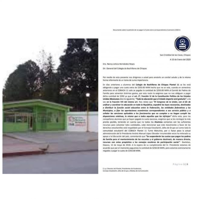 Estudiantes del Cobach 11 se manifiestan contra directivos