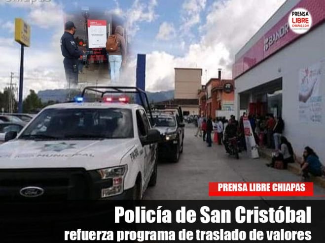 Policía de San Cristóbal refuerza programa de traslado de valores