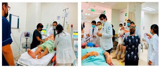 Secretaría de Salud brinda atención médica a personas accidentadas en volcadura de colectivo
