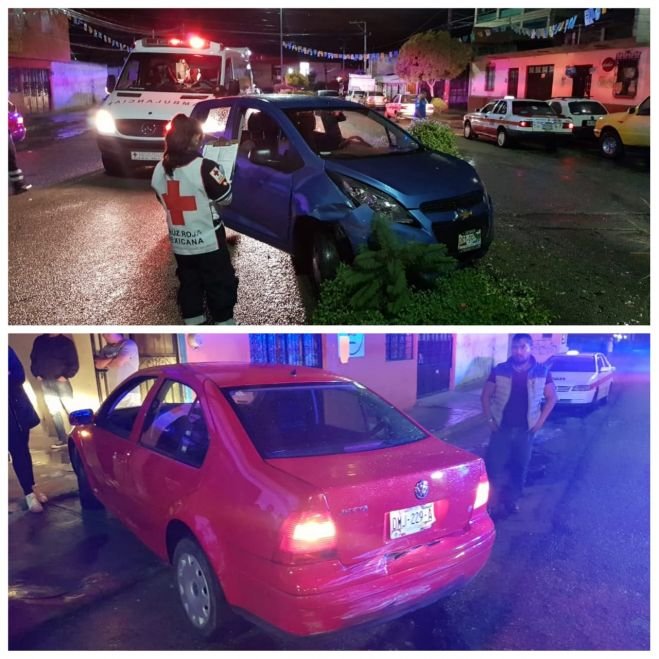 Da&ntilde;os materiales deja accidente vehicular