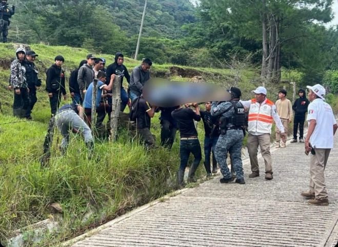 Rescata Fuerza Interinstitucional Conjunta cuerpo sin vida en río de Pantelhó