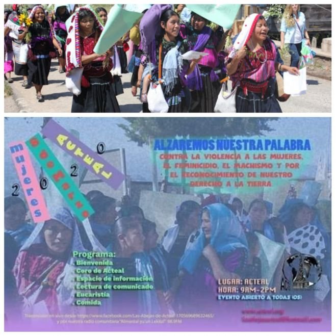 Invitan a hombres y mujeres a participar el 8 de marzo en una ceremonia religiosa en Chenalh&oacute;