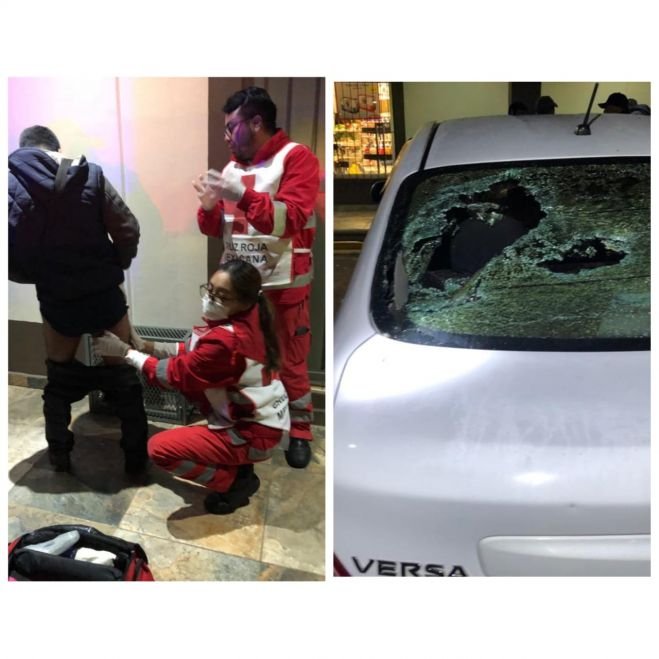 Resultando 5 personas lesionadas.   