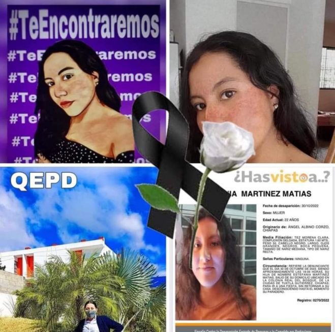 Estefanía, joven desaparecida en Chiapas, es hallada sin vida; investigan feminicidio